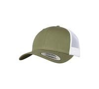 Flexfit Casquette olive / blanc, Taille 55-60
