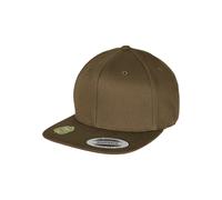Flexfit Unisex-Adult Organic Cotton Snapback Baseball Cap, Burnt Olive, one Size