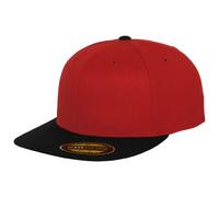 Flexfit Casquette Premium 210 Fitted bicolore Rouge/Noir Mixte S-M (6⅞–7¼)