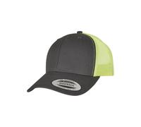 Flexfit Casquette 'Retro' anthracite / vert fluo, Taille 55-60