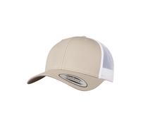 Flexfit Casquette 'Retro' beige / blanc, Taille 55-60