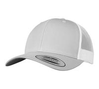 Flexfit Casquette Retro Trucker Mixte Bicolore Argent/Blanc Taille Unique