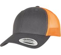 Flexfit Casquette Retro Trucker 2-Tone Charcoal/Neon Orange Einheitsgröße
