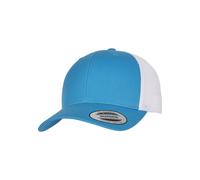 Flexfit Casquette 'Retro' turquoise / blanc, Taille 55-60