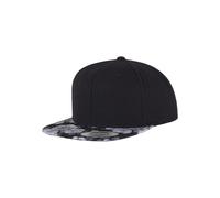 Flexfit Casquette 'Roses' gris / noir, Taille 55-60