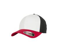 Flexfit Casquette de baseball 3-Tone – Rouge/Blanc/Noir – Taille S/M