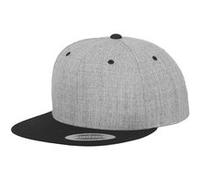 Flexfit - Casquette Snapback classique à deux tons - Adulte (Taille unique) (Gris chiné / noir) - UTPC3710 Gris Chiné / Noir