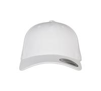 Flexfit Casquette Snapback de qualité supérieure incurvée à 5 Panneaux Baseball, Blanc, Taille Unique Mixte