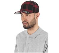 Flexfit Bonnet Tartan à carreaux Noir/Rouge Taille L/XL