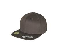 Flexfit Casquette de baseball Snapback en coton biologique mixte Gris foncé Taille unique