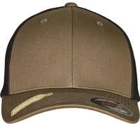 Flexfit - Casquette Trucker recyclée pour homme/femme unie RW8925 (taille unique) (Olive/noir)