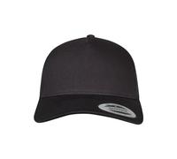 Flexfit Casquette Trucker rétro 5 Panneaux, Noir, Taille Unique