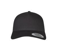 Flexfit Casquette Trucker rétro 5 Panneaux, Noir, Taille Unique