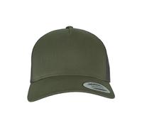 Flexfit Casquette Trucker rétro à 5 Panneaux Baseball, Chocolat/Marron Gris, Taille Unique Mixte