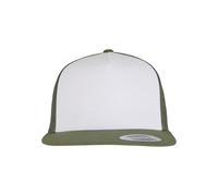 Flexfit Casquette Unisexe Classique Trucker - Casquette Trucker Classique pour Homme et Femme - Taille Unique, Olive/Blanc/Loden, Taille Unique