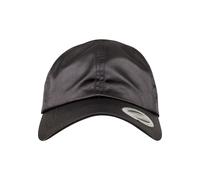 Flexfit Casquette Unisexe Low Profile Satin pour Homme et Femme en Satin Brillant Plastique Taille Unique Noir