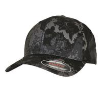 Flexfit Casquette Veil Camo – Camouflage, bande flexible – Noir poséidon S/M Mixte