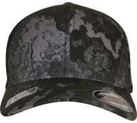 Flexfit Casquette Veil Camo – Camouflage, bande flexible – Noir poséidon S/M Mixte