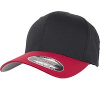 Flexfit Casquette Wooly Combed 2-Tone Noir/Rouge S/M