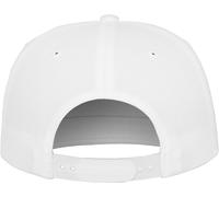 Flexfit Classic 5-Panel Snapback Cap - Blanc