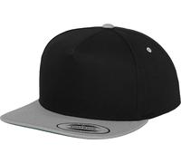 Flexfit Classic 5-Panel Snapback Cap - Noir / Argent