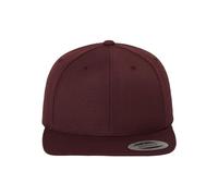 Flexfit Classic Snapback Cap, Mütze Unisex Kappe für Damen und Herren, One Size, Farbe maroon