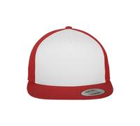 Flexfit Classic Trucker WHT/Red One Size Casquette Unisex-Adult, Taille Unique
