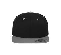 Flexfit Classique 2 tons Casquette Snapback en couleurs différentes - Noir/Argent, Taille unique