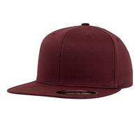 Flexfit Casquette Visière plate – Mixte – Marron / lie de vin – Taille 56-57 (S/M)