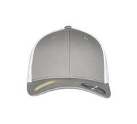 Flexfit Flex fit Trucker Recycled Mesh Casquette De Baseball, Gris/Blanc, S/M Mixte