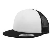 Flexfit Foam Camionneur Avec Blanc Avant Noir/Blanc/Noir Unisexe Baseball Bonnet