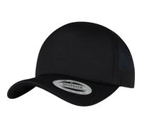Flexfit Foam Trucker Snapback Cuved Cap - Noir