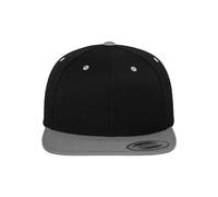 Flexfit Homme Classic Snapback 2-tone Flat-sheets, Multicolore - Noir/argent, Taille Unique EU