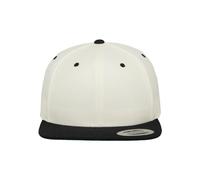 Flexfit Homme Kappe Classic Snapback 2-tone Flat-sheets, - Natural/blk, Taille Unique EU