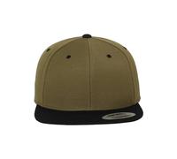 Flexfit Homme Kappe Classic Snapback 2-tone Flat-sheets, - Olv/blk, Taille Unique EU