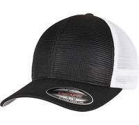 Flexfit - Hommes/Femmes Bicolore - Casquette "Omnimesh", filet RW8069 (S - M) (Noir/Blanc)