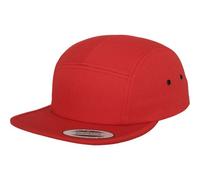 Flexfit Jockey 5-Panel Snapback Cap - Rouge