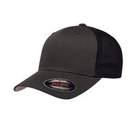 Flexfit Mesh Fitted 2-Tone Capuchon, Anthracite/Bleu Marine, Taille Unique Mixte