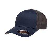 Flexfit Mesh Fitted 2-Tone Chapeau de Camionneur, Bleu Marine/Graphite, Taille Unique Mixte