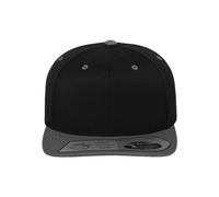 Flexfit Mixte 110 Fitted Snapback Blk/Gry One Size Casquette, Blk/Gry, Taille Unique UK