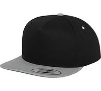 Flexfit Mixte Classic 5 Panel Snapback Blk/Silver One Size Casquette, blk/silver, Taille unique EU