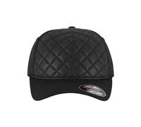 Flexfit Mixte Diamond Quilted Flexfit Black S/M Casquette, Noir, S-M EU