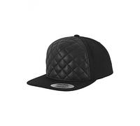Flexfit Mixte Diamond Quilted Snapback Black One Size Casquette, Noir, Taille unique EU