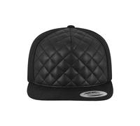 Flexfit Mixte Diamond Quilted Snapback Black One Size Casquette, Noir, Taille Unique EU