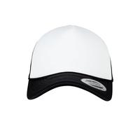 Flexfit Mixte Foam Trucker Cap Curved Visor Blk/Wht/Blk One Size Casquette, Blk/Wht/Blk, Taille Unique Uk