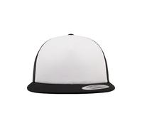 Flexfit Mixte Foam Trucker With White Front Blk/Wht/Blk One Size Casquette, blk/wht/blk, Taille unique EU