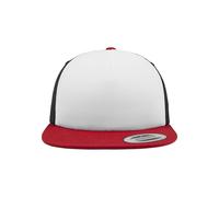 Flexfit Mixte Foam Trucker with White Front Red/WHT/Blk One Size Casquette, Red/WHT/blk, Taille Unique EU
