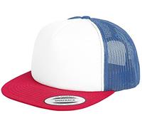 Flexfit Mixte Foam Trucker with White Front Red/WHT/Royal One Size Casquette, Red/WHT/Royal, Taille Unique EU