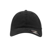 Flexfit Casquette Mixte Dad Hat en coton lavé Noir S/M (56-57)