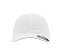 Flexfit Mixte Garment Washed Cotton Dad Hat White L/XL Casquette, Blanc, L-XL